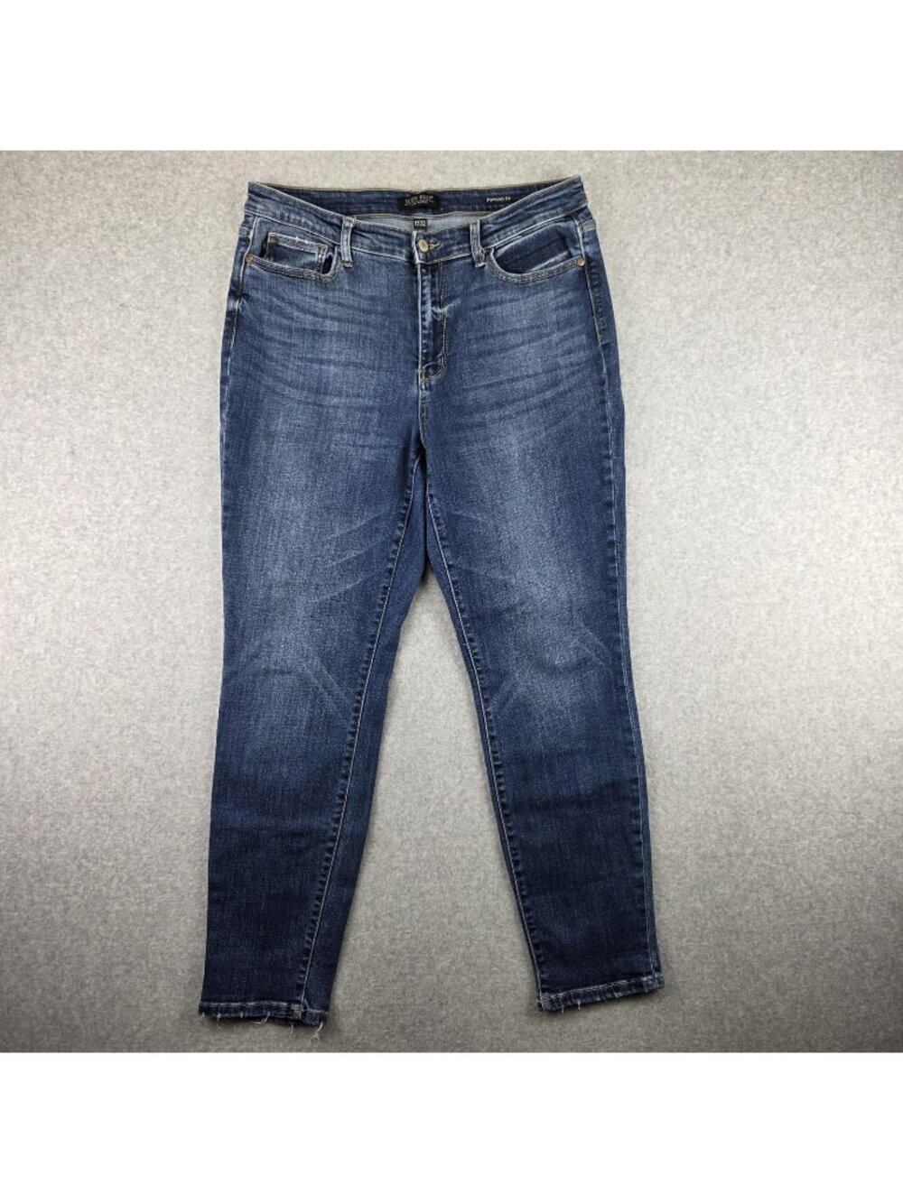Judy Blue Jeans Womens 15/32 Skinny Blue Stretch Distressed Slim Fit Denim
